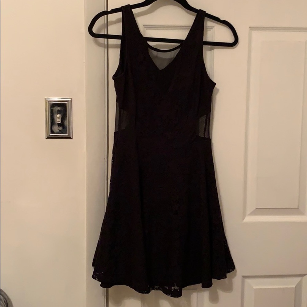 black lace/mesh dress